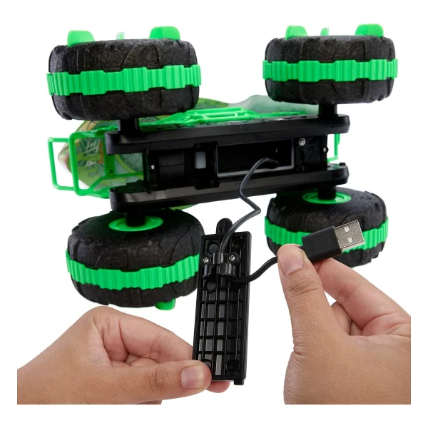 Hot Wheels Monster Trucks 1:15 Mutant Kaosu Arazi Aracı Great Bite Rc Araba Jmm76 - Görsel 4