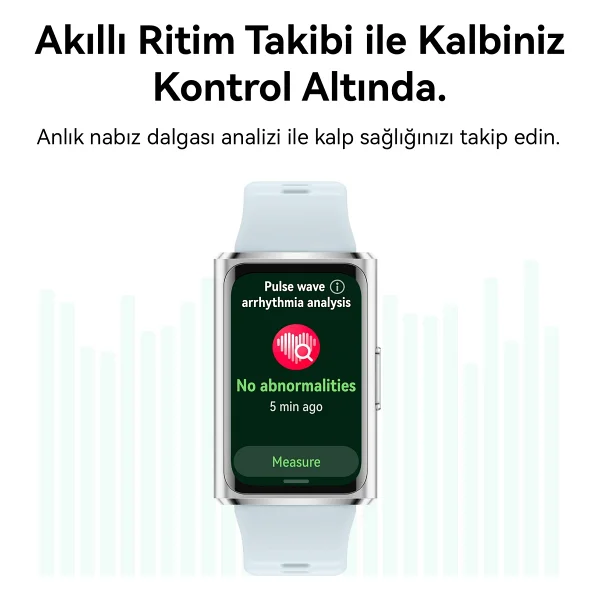 Huawei Band 11 Pro Mavi Kauçuk Kayış Akıllı Bileklik - Görsel 10