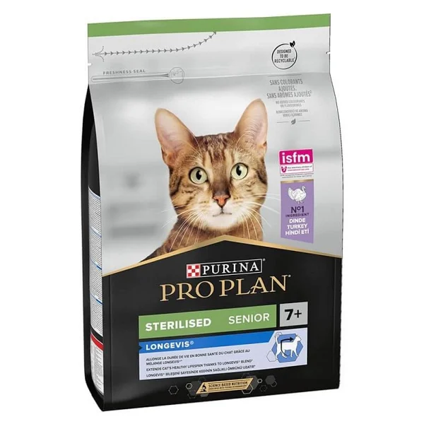Pro Plan Senior 7+ Hindili Kısırlaştırılmış 3 Kg Yaşlı Kedi Maması - Görsel 9