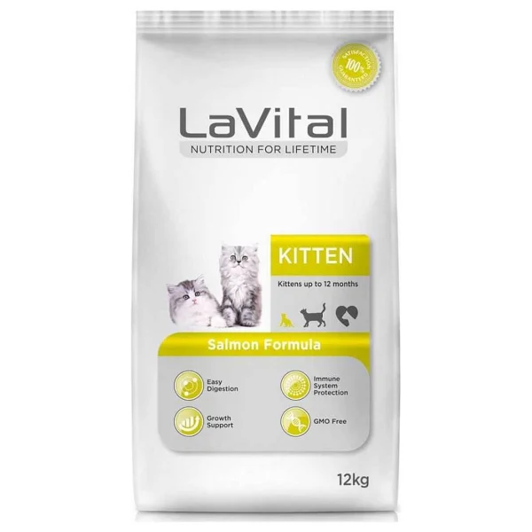 Lavital Kitten Somonlu 12 Kg Yavru Kedi Maması - Görsel 6