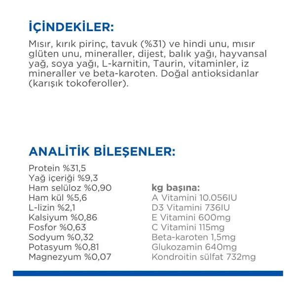 Hill's Mature +7 Sterilised Tavuklu 1.5 Kg Yaşlı Kedi Maması - Görsel 3