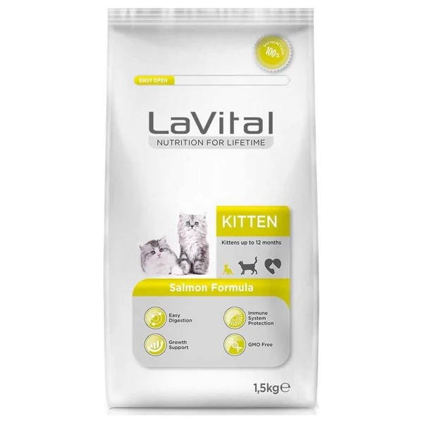 Lavital Kitten Somonlu 1.5 Kg Yavru Kedi Maması - Görsel 7