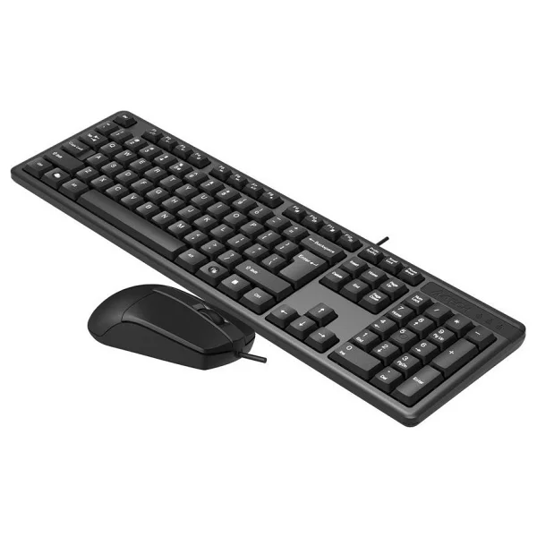 A4 Tech Kr-3330s Sessiz Kablolu Klavye Mouse Seti - Görsel 2