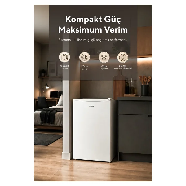 Kumtel Hmb-110 Beyaz Mini Buzdolabı - Görsel 2
