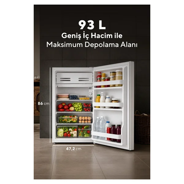 Kumtel Hmb-110 Beyaz Mini Buzdolabı - Görsel 3