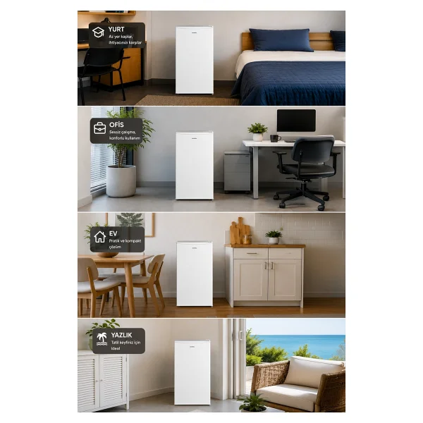 Kumtel Hmb-110 Beyaz Mini Buzdolabı - Görsel 6