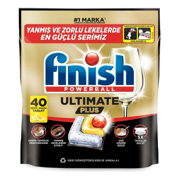 Finish Ultimate Plus Bulaşık Makinesi Tableti 40'lı - Görsel 2