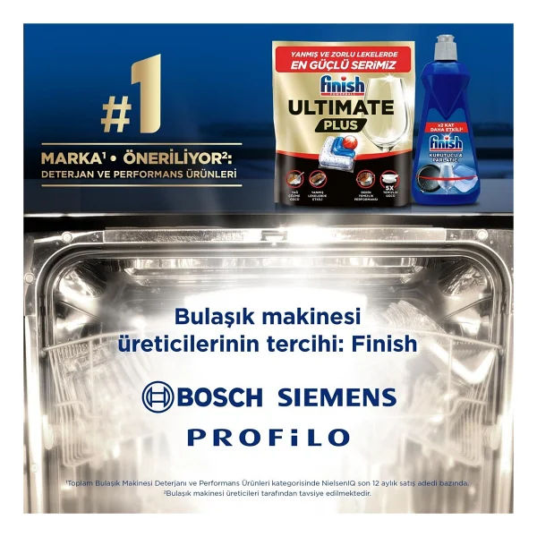Finish Ultimate Plus Bulaşık Makinesi Tableti 40'lı - Görsel 8