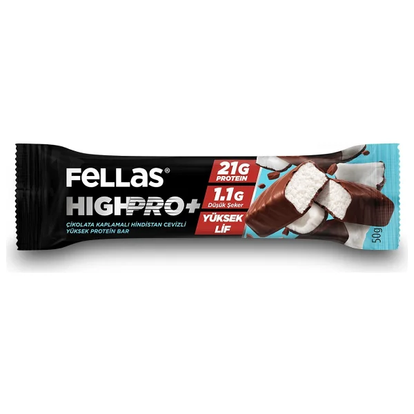 Fellas Çikolata Kaplı Highpro Protein Bar - Kurabiye Aromalı (50 G) - 12 Adet - 12 X 50 Gr - Görsel 5