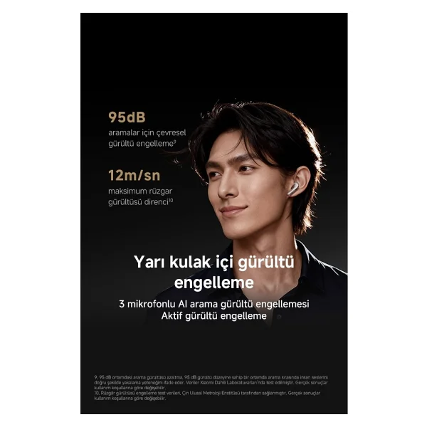 Xiaomi Buds 6 TWS Siyah Kulak İçi Bluetooth Kulaklık - Görsel 6