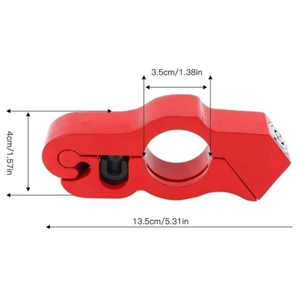 Powermaster Pm-29081 Motosiklet Scooter Elcik Gidon Fren Kilidi Pratik Hırsızlık Emniyet Kilidi - Görsel 4