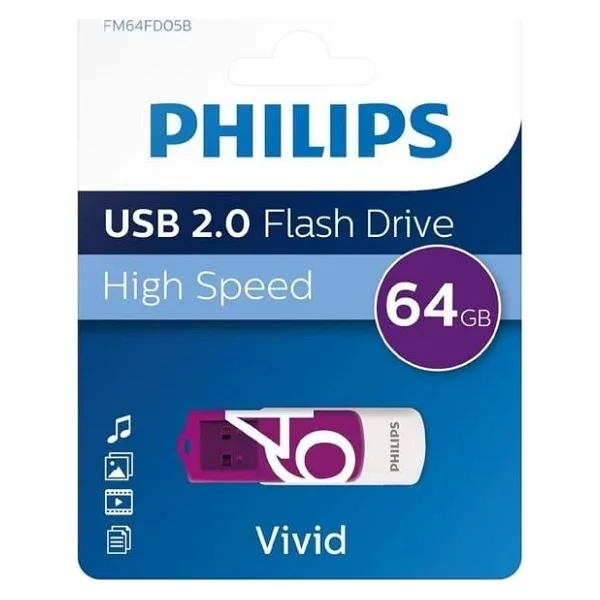 Philips Fm64fd05b/00 64 GB USB 2.0 Flash Bellek - Görsel 2