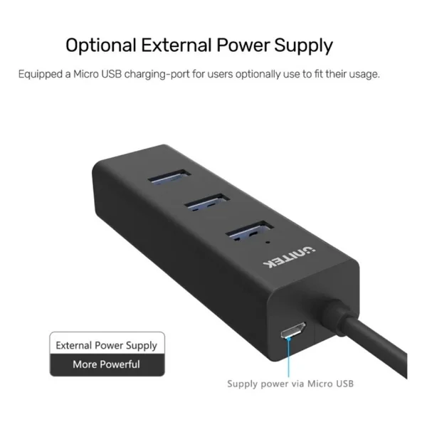 Unitek Y-3089 4 Port USB 3.0 Çoğaltıcı - Görsel 4