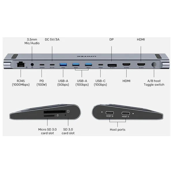 Unitek D1106agy01 Laptop Docking Station - Görsel 6