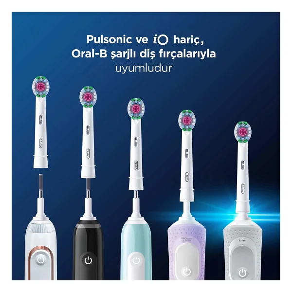 Oral-B Pro 3d White X-Filament 2'li Diş Fırçası Başlığı - Görsel 6