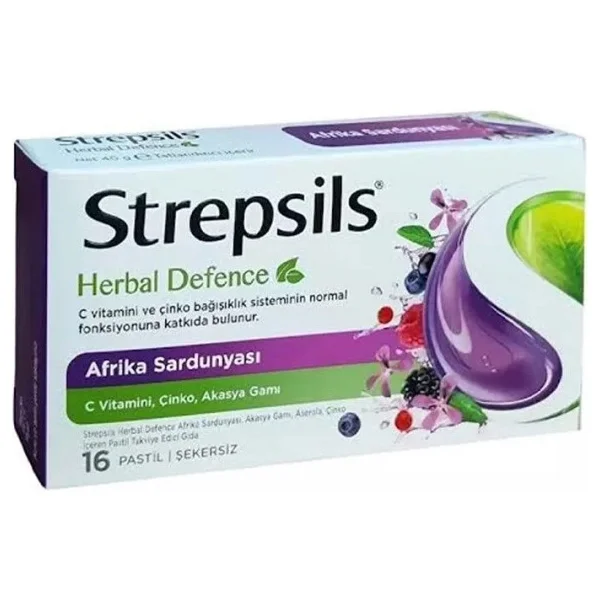 Strepsils Herbal Defence Afrika Sardunyası 16'lı Pastil - Görsel 2