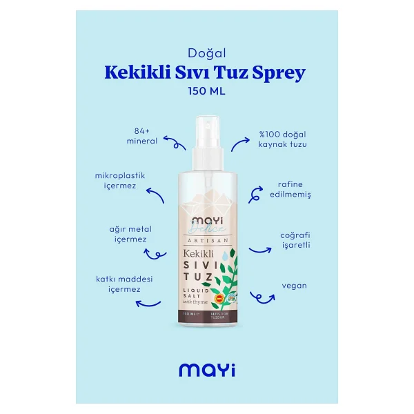 Mayi Tuz Kekikli Sıvı Sprey Tuz 150 Ml - Görsel 2