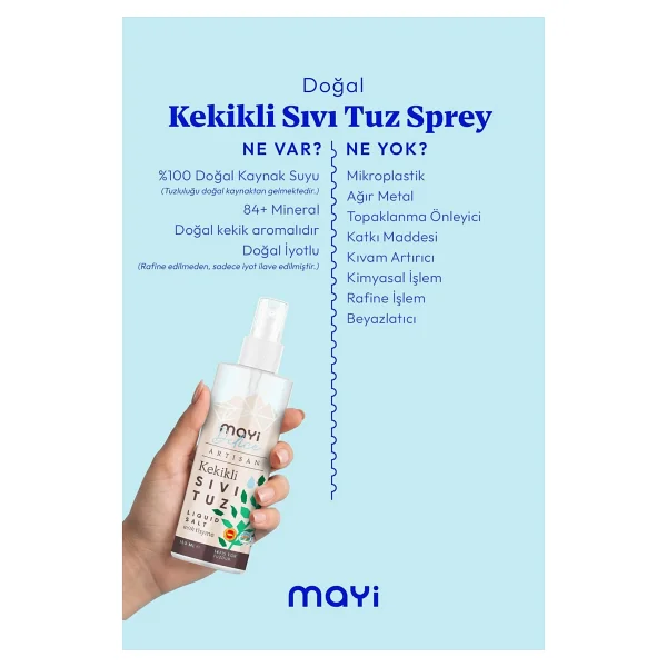 Mayi Tuz Kekikli Sıvı Sprey Tuz 150 Ml - Görsel 5