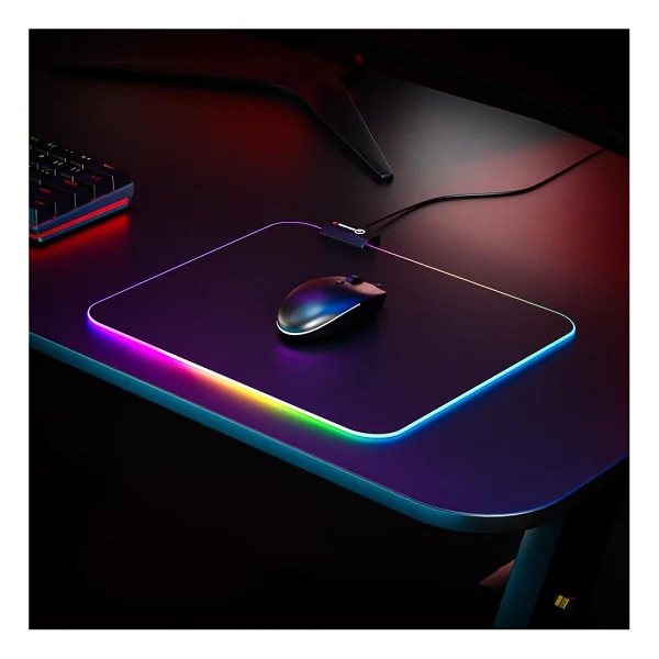 Rampage Pulsar Mp-21 Siyah 252-328-3mm RGB Ledli Gaming Mouse Pad - Görsel 2