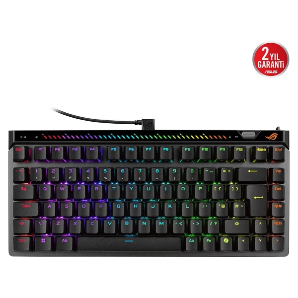 Asus Rog Falchion Ace 75 He RGB %75 Tkl Hfx V2 Magnetic Switch Kablolu Mekanik Oyuncu Klavyesi - Görsel 3