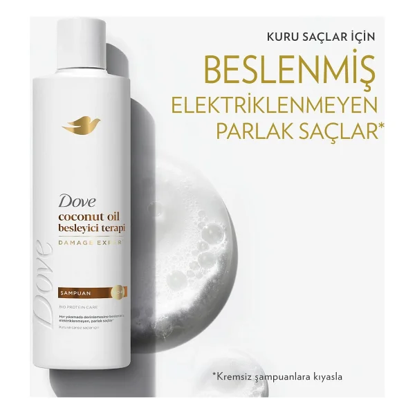 Dove Coconut Oil Besleyici Terapi 375 Ml Şampuan - Görsel 7