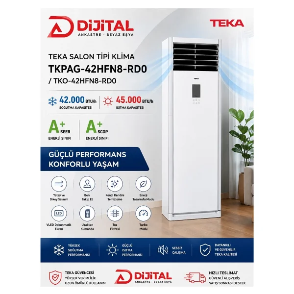Teka Tkpag-42hfn8-Rd0 / Tko-42hfn8-Rd0 42000 Btu Salon Tipi Klima - Görsel 2