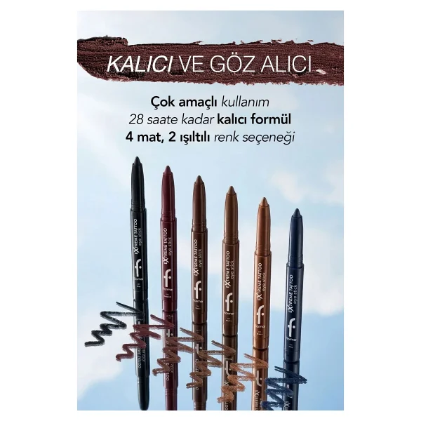 Flormar Extreme Tattoo Asansörlü Stick Göz Farı - Görsel 3