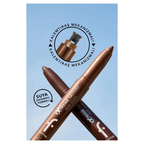 Flormar Extreme Tattoo Asansörlü Stick Göz Farı - Görsel 5