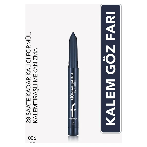 Flormar Extreme Tattoo Asansörlü Stick Göz Farı - Görsel 10