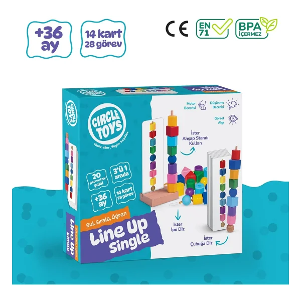 Circle Toys Line Up Bul Sırala Öğren - Görsel 7