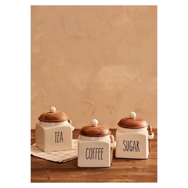 Bella Maison Koffi 800 Ml Seramik Kavanoz - Görsel 5