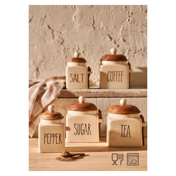 Bella Maison Koffi 800 Ml Seramik Kavanoz - Görsel 6