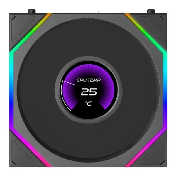 Lian Li Uni Fan TL LCD Flex G9F.12TLLCD1F1B.00 Siyah 12 cm Kasa Fanı - Görsel 6