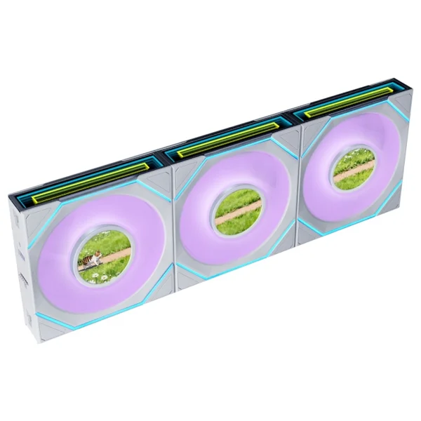 Lian Li Uni Fan Sl-Inf Lcd Flex G9f.12slınd1f3w.00 Beyaz 3'lü 12 Cm Kasa Fanı - Görsel 6