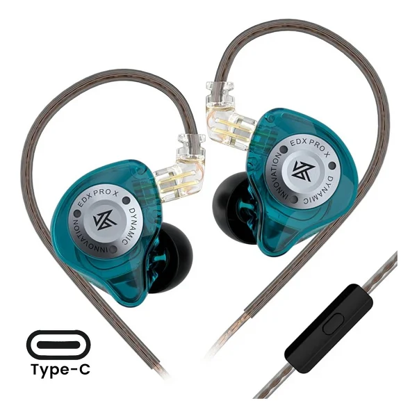 Kz Edx Pro x Dinamik Sürücü Hifi Iem Kablolu Kulak Içi Kulaklık (Type-C - Mikrofonlu) - Görsel 7