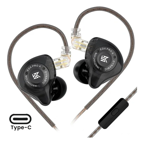 Kz Edx Pro x Dinamik Sürücü Hifi Iem Kablolu Kulak Içi Kulaklık (Type-C - Mikrofonlu) - Görsel 8
