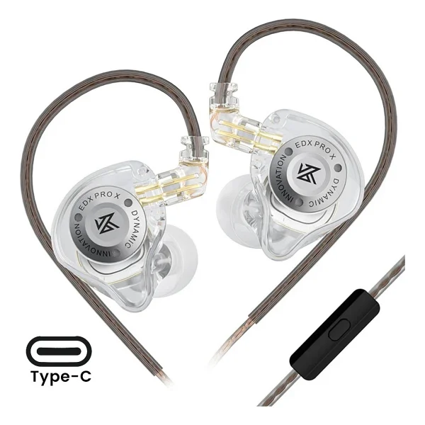 Kz Edx Pro x Dinamik Sürücü Hifi Iem Kablolu Kulak Içi Kulaklık (Type-C - Mikrofonlu) - Görsel 9