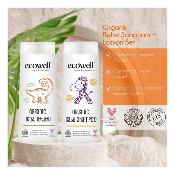 Ecowell Organik Bebek Bakım 2'li Set - Görsel 2