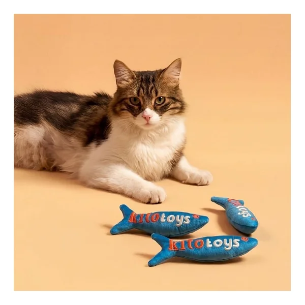 Kito Toys Balık Peluş Kedi Oyuncağı - Görsel 3