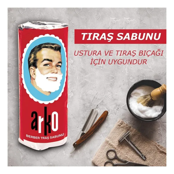 Arko Men Tıraş Sabunu 4x75 Gr - Görsel 2