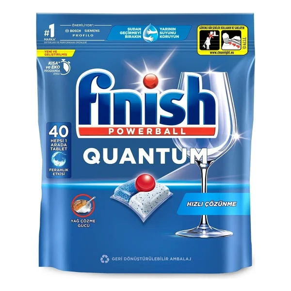 Finish Quantum Bulaşık Makinesi Tableti 40'lı - Görsel 6