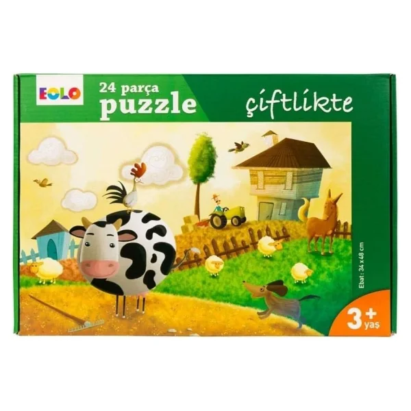 Eolo Çiftlikte 24 Parça Yer Puzzle - Görsel 4