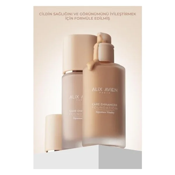 Alix Avien Care Enhancer Kırışıklık Karşıtı Spf 30 804 Pale Ivory 30 Ml Likit Fondöten - Görsel 4