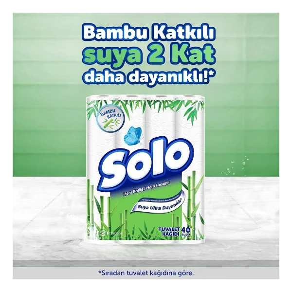 Solo Bambu Katkılı 12'li Tuvalet Kağıdı - Görsel 4