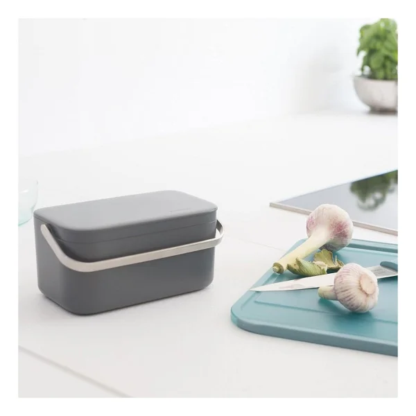 Brabantia Çöp Kutusu, Plastik/Paslanmaz Çelik, Koyu Gri, 22 X 13 X 11 Cm, 1 Birim - Görsel 5