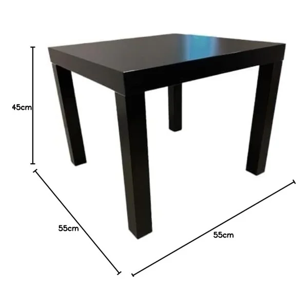 Ikea Lack Sehpa/Sehpa, Küçük, Siyah - Görsel 5