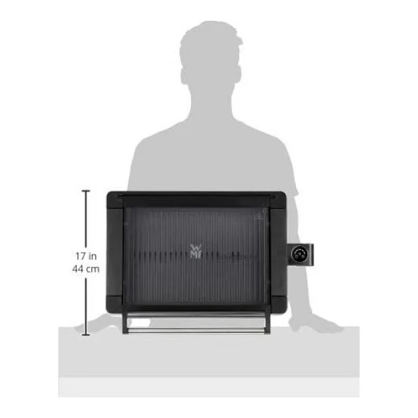 Wmf Lono Grill Çelik Tek Bölmeli Cam Kapaklı Elektrikli Izgara 2200 W - Görsel 3