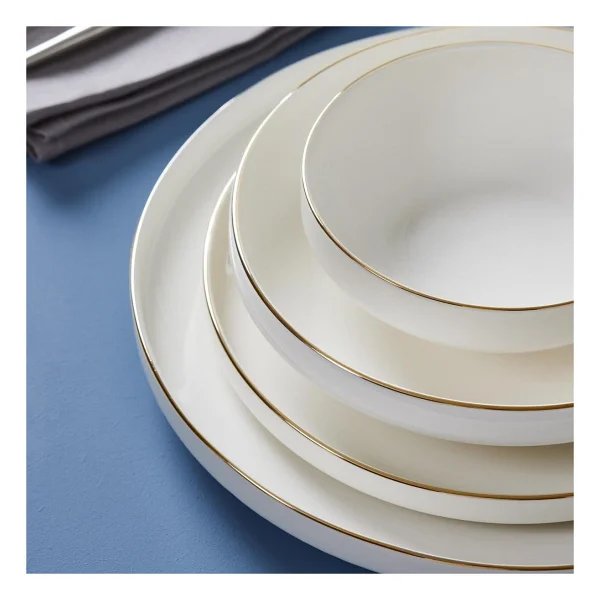 Karaca Streamline Saturn Gold Fileli 24 Parça 6 Kişilik Yemek Takımı - Görsel 3