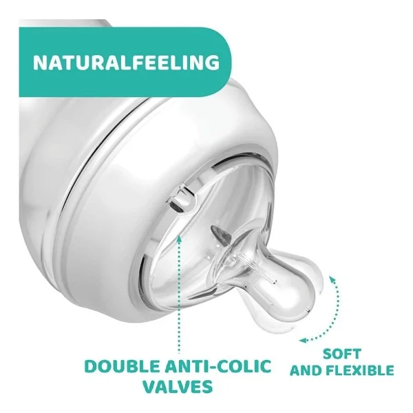 Chicco Natural Feeling Akış Ayarlı 4 Ay+ 2'li Biberon Emziği - Görsel 7