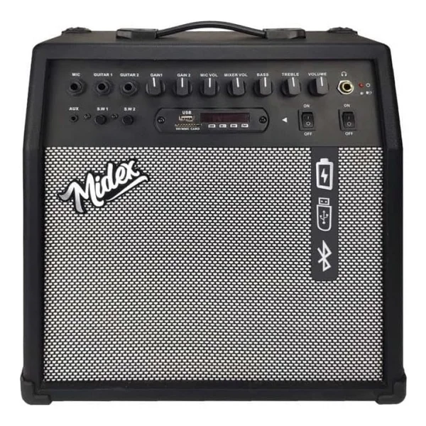 Midex Mga-50usb-BT 50 W USB Bluetooth Elektro Gitar Amfisi - Görsel 5